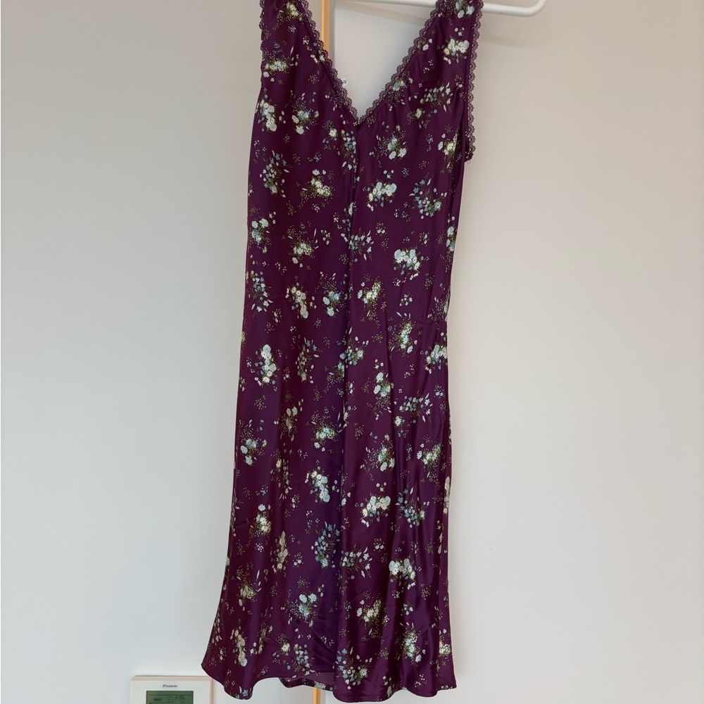 Reformation Keaton Floral Print Silk Mini Dress - Picture 4 of 5